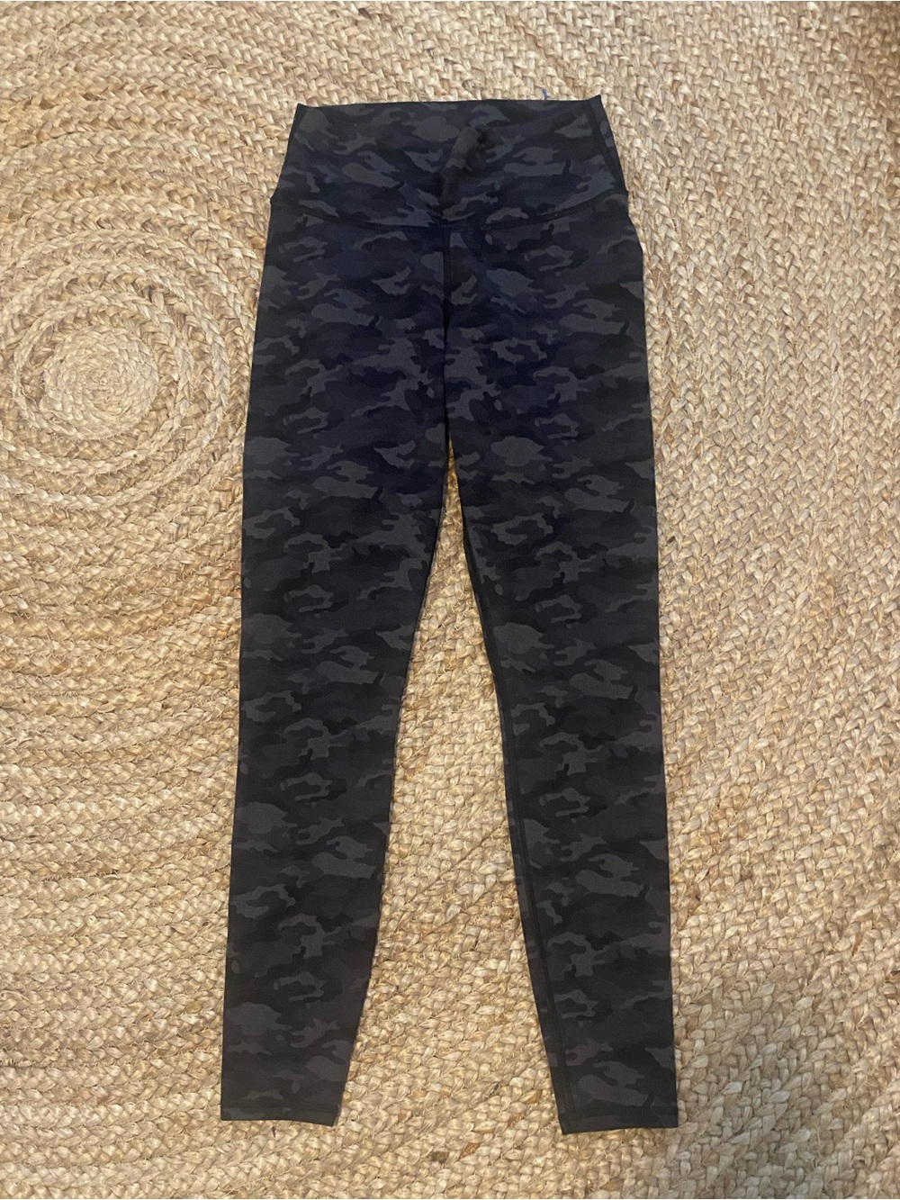 Fabletics Black and Charcoal Camo Leggings